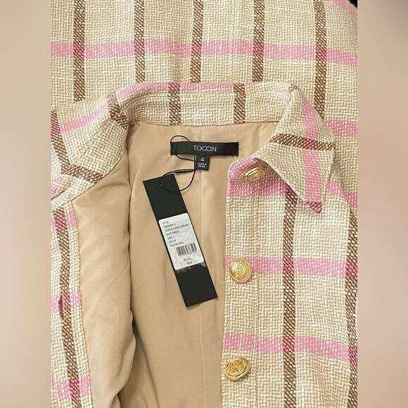 Toccin Sophia Tweed Shirtdress size 4 - Picture 14 of 15